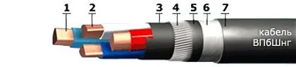 Кабель ВПбШнг 5х6